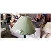 Image 3 : VINTAGE GREEN AND BRASS FLOOR LAMP