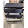 Image 2 : IKEA MALM BLACK FINISH 3 DRAWER DRESSER