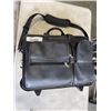 Image 1 : MCKLEIN LEATHER TRAVEL BAG W/ WHEELS