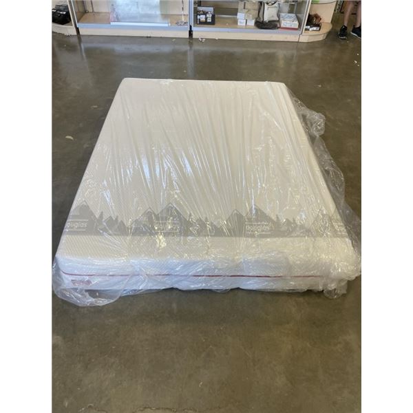 AS NEW QUEEN DOUGLAS ALPINE MATTRESS