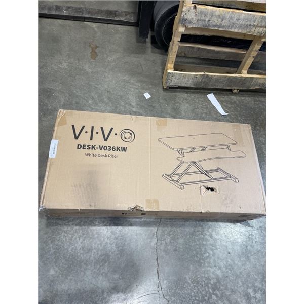 VIVO WHITE DESK RISER