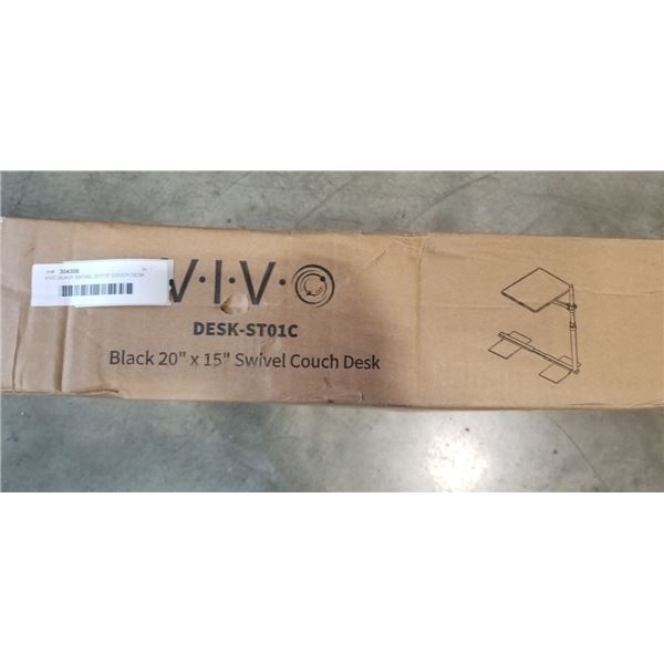 VIVO BLACK SWIVEL 20"X15" COUCH DESK