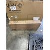 Image 1 : VIVO BLACK TABLE TOP 43"X24" AND VIVO WHITE ELECTRIC SINGLE MOTOR DESK FRAME