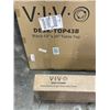 Image 2 : VIVO BLACK TABLE TOP 43"X24" AND VIVO WHITE ELECTRIC SINGLE MOTOR DESK FRAME
