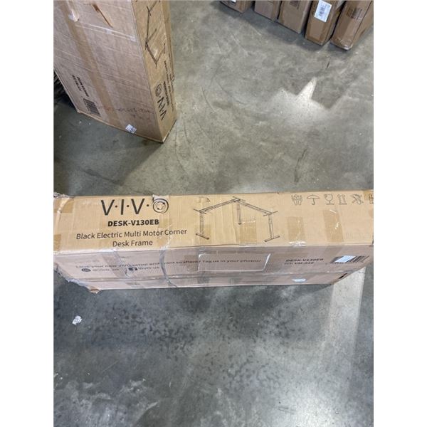 VIVO BLACK ELECTRIC MULTI MOTOR CORNER DESK FRAME