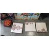 Image 2 : ASSORTED ESTATE CANVAS PAINTINGS INCLUDING SET OF 3 SUEDE PICTURES