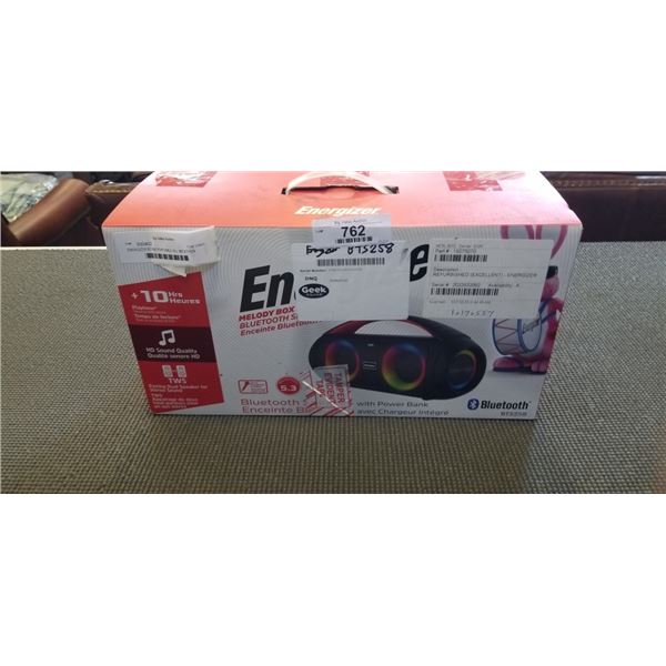 ENERGIZER BT258 PORTABLE ALL WEATHER RECHARGEABLE SPEAKER W/ POWER BANK AND WIRED MIC - TESTED WORKI