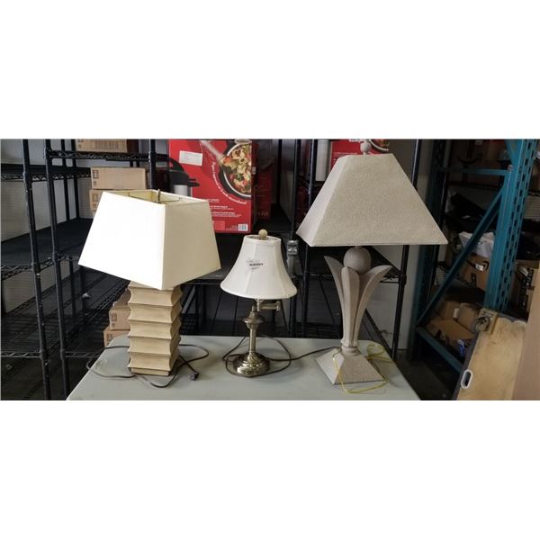 3 TABLE LAMPS
