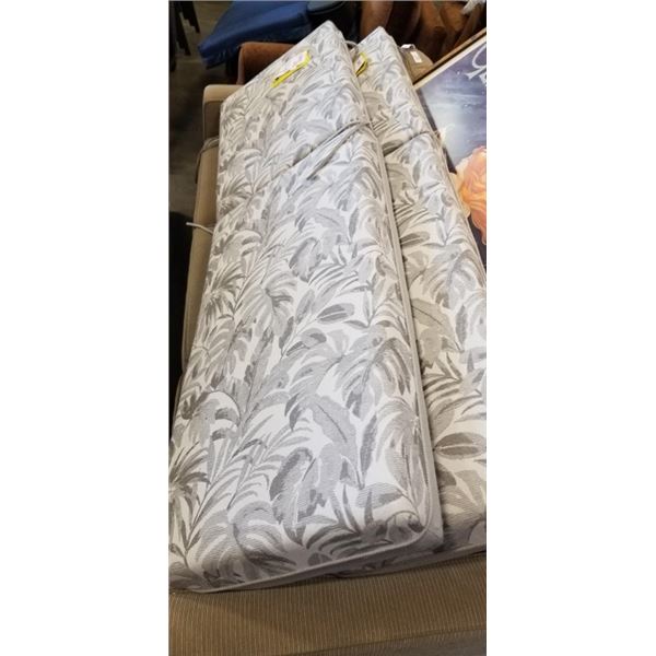 2 CANVAS JACQUARD PATIO CHAISE CUSHIONS