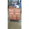 Image 1 : VINTAGE PRINCEVILLE WALNUT 4 DRAWER HIGHBOY DRESSER