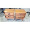 Image 1 : PAIR OF PRINCEVILLE WALNUT NIGHTSTANDS