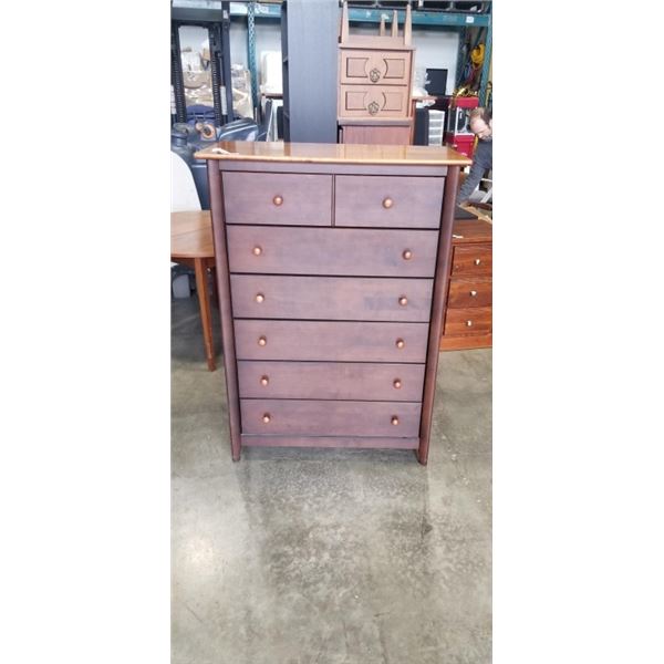 NADEAU FURNITURE 6 DRAWER HIGHBOY DRESSER