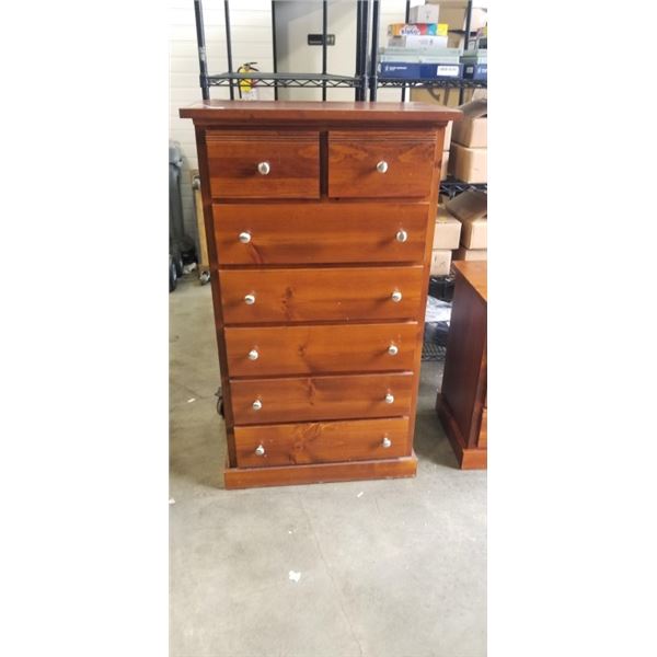 SOLID WOOD 7 DRAWER HIGHBOY DRESSER
