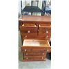 Image 2 : SOLID WOOD 7 DRAWER HIGHBOY DRESSER
