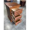 Image 3 : SOLID WOOD 3 DRAWER SIDE TABLE