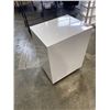 Image 4 : WHITE ROLLING 2 DRAWER METAL OFFICE CABINET