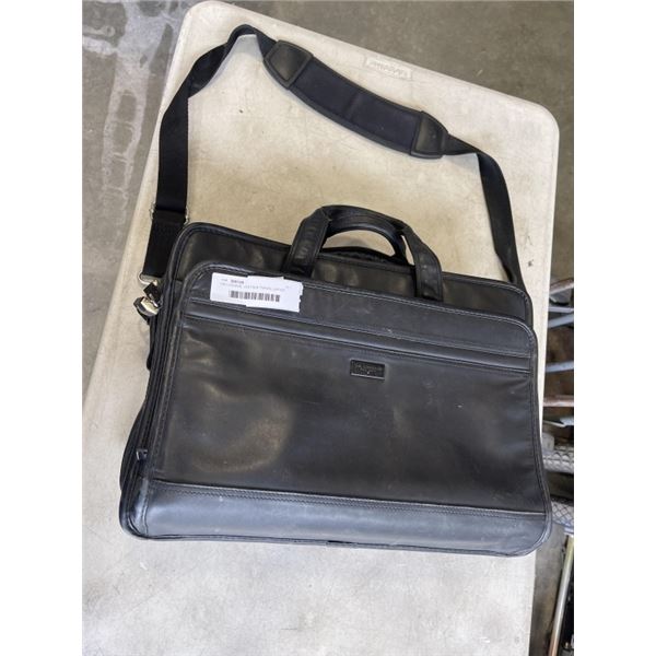 US LUGGAGE  LEATHER TRAVEL LAPTOP BAG