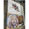Image 2 : OIL PANINTING, CANVAS PRINT, AND TIN COMIC SIGN