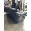 Image 4 : BLACK LEATHER SOFA