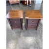 Image 1 : PAIR OF NADEAU SOLID WOOD NIGHT STANDS