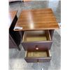 Image 2 : PAIR OF NADEAU SOLID WOOD NIGHT STANDS