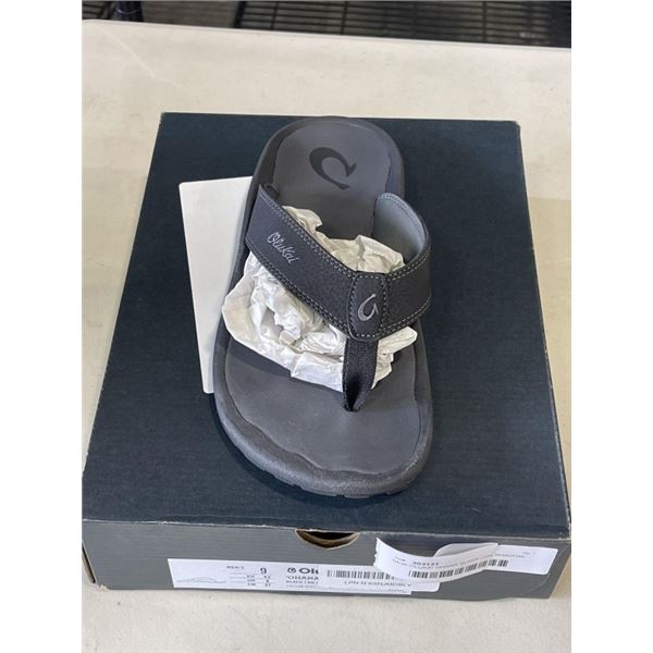 NEW OLUKAI OHANA BLACK / DK SHADOW MENS SIZE 9