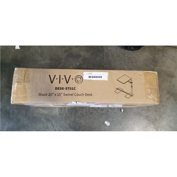 VIVO BLACK 20"X 15" SWIVEL COUCH DESK