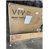 Image 2 : VIVIO WHITE TABLE TOP 71"X 30 AND VIVO WHITE SINGLE MOTOR DESK FRAME
