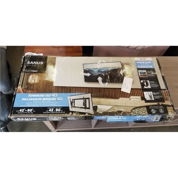 SANUS ADVANCED 42-90" TILTING TV WALL MOUNT, RETAIL $229