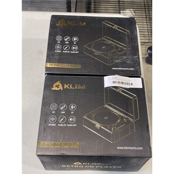 2 AS NEW KLIM RETRO CD PLAYERS