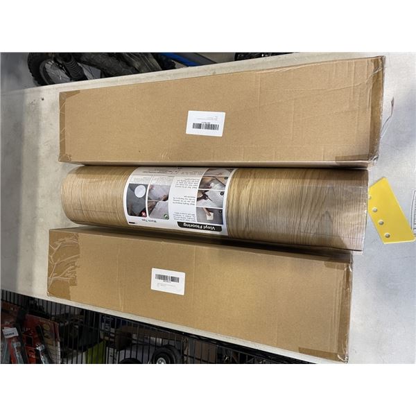 3 NEW ROLLS OXDIGI PEEL AND STICK VINYL FLOORING ROLL 60CM X 1000CM PER BOX