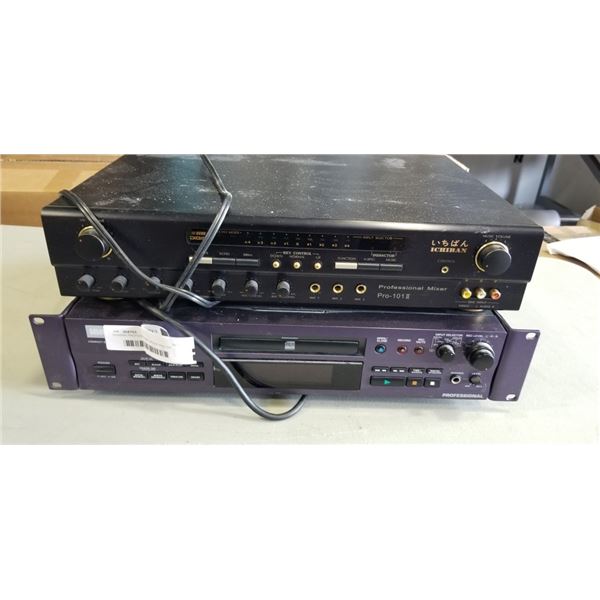 ICHIBAN PROFESSIONAL MIXER PRO-101 AND COMPACT DISC RERECORDER CDR-850