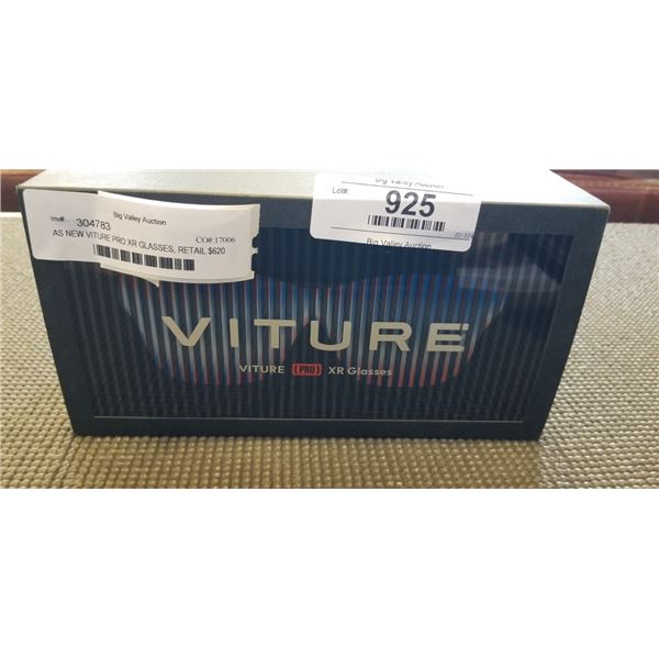 AS NEW VITURE PRO XR GLASSES, RETAIL $620