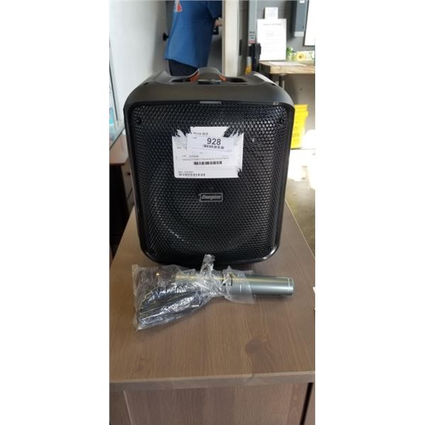 ENERGIZER PARTY PULSE BLUETOOTH PARTY SPEAKER W/ POWER BANK AND WIRELESS MIC (BT458) - TESTED WORKIN