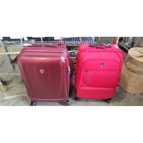 2 HEYS ROLLING SUITCASES