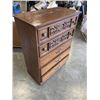 Image 2 : OAK 5 DRAWER HIGHBOY DRESSER