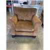 Image 1 : STYLUS BROWN FABRIC CHAIR. GREAT CONDITION