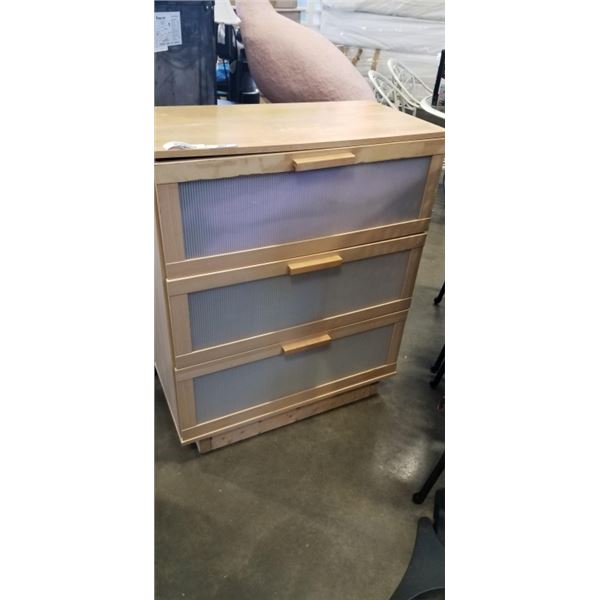 IKEA 3 DRAWER DRESSER, 2 AS NEW STANDARD SIZE PILLOWS