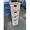 Image 1 : WICKER AND METAL STORAGE BASKET SHELF