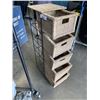 Image 2 : WICKER AND METAL STORAGE BASKET SHELF