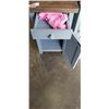 Image 2 : 2 FARMHOUSE END TABLES - 1 DOOR AND 1 DRAWER