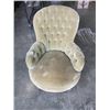 Image 1 : VINTAGE GREEN MICROFIBER CHAIR