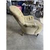 Image 3 : VINTAGE GREEN MICROFIBER CHAIR