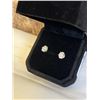 Image 2 : NEW 18K GOLD PLATED 0.6CT EACH SIMULATED DIAMOND (CZ) STUD EARRINGS