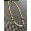 Image 2 : NEW 18K GOLD PLATED 7.5M CUBAN LINK NECKLACE, 23" LONG