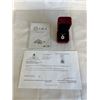 Image 1 : 1.00 CT GRA CERTIFIED ROUND BRILLIANT CUT MOISSANITE STONE VVS INTENSE RED COLOR WITH 50 ROUND BRILL