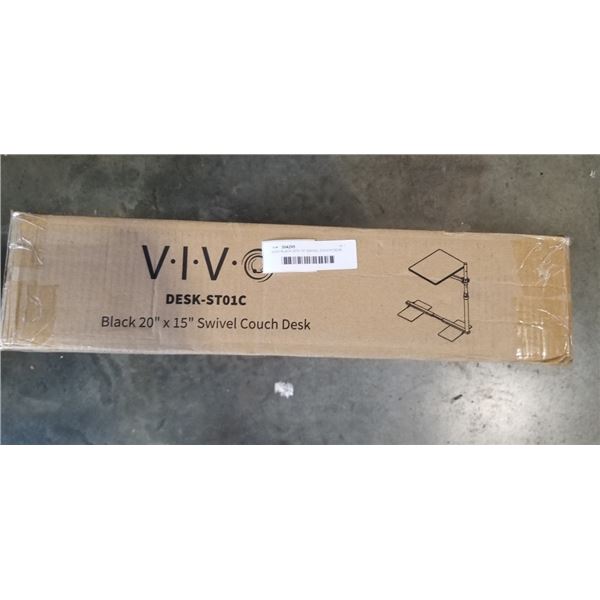 VIVO BLACK 20"X 15" SWIVEL COUCH DESK