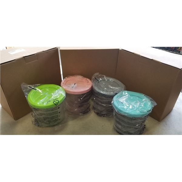FOUR SETS OF 4 NEW ONE PINT CONTAINERS COMPATIBLE WITH NINJA CREAMI ICE CREAM MAKING MACHINE MSRP $1