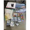 Image 1 : ASSORTED AMAZON ITEMS INCLUDING ADAMSON SCALE, SHOE INSOLES, LACES, FOOT MOISTURIZING MASKS ETC