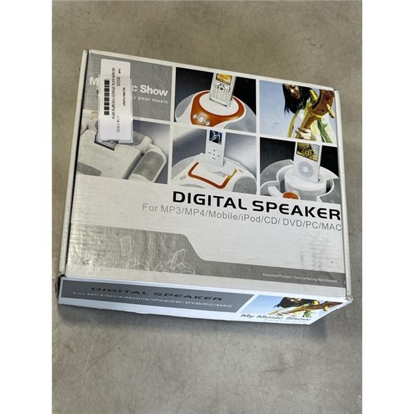 AS NEW DIGITAL SPEAKER FOR MP3/ MP4/ MOBILE/ IPOD/ CD/ DVD AND PC